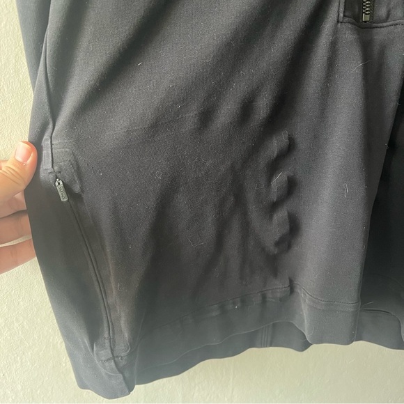 Athleta Black Eastbound Half Zip Sweatshirt Size Medium - Picture 4 of 6